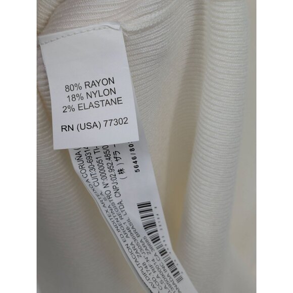 Zara Knit Sweater Vest Women Size L Ribbed Pullover V-Neck Academia Minimalist - Picture 8 of 9